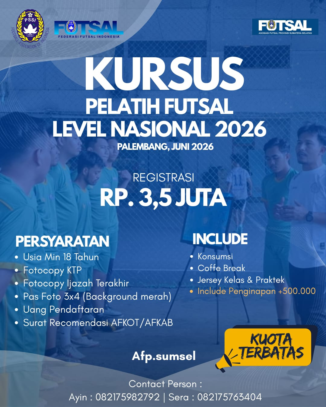 Banner Pelatih Futsal Nasional